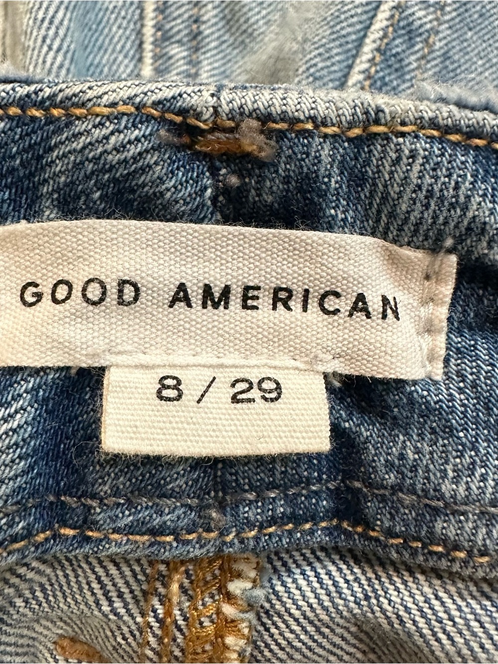 Good American Women's Good Skate Petite High Rise Wide Leg Jeans Size 29 Indigo - Picture 10 of 13